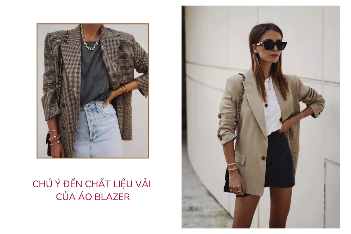Chú ý đến chất liệu vải của áo blazer